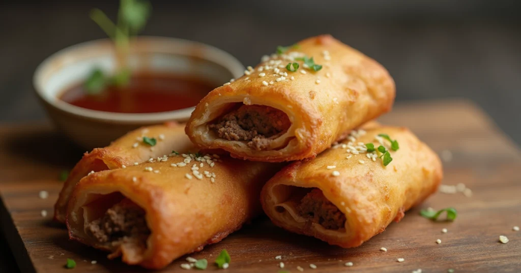 Corned Beef Egg Rolls