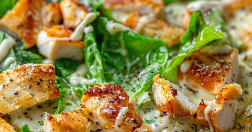 Keto-Friendly Chicken Crust Caesar Salad Pizza: The Ultimate Low-Carb Delight