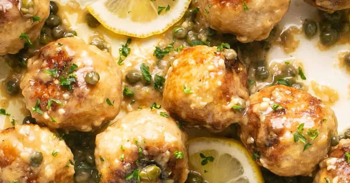 Chicken Piccata Meatballs